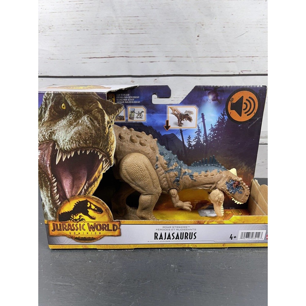 Jurassic World Dominion Roar Strikers Rajasaurus Figure Jurassic Park Toy New